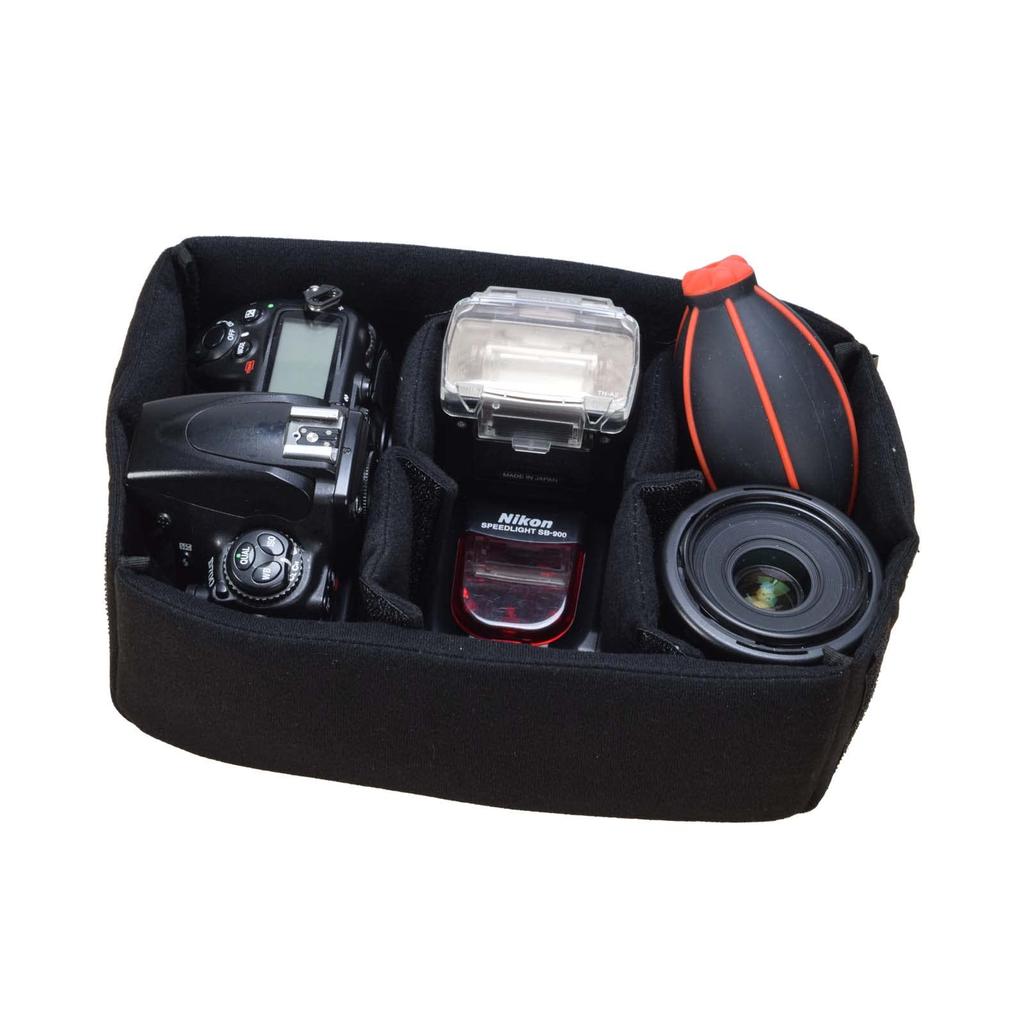 Etsumi Camera Bag Soft Cushion Box Flexible S Black Expansion Bag-in-Bag [With Function] VE-7726