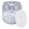 Grain Dispenser 6 Grids PP Rotation Insect Proof Grain Storage Organization for Home Kitchen