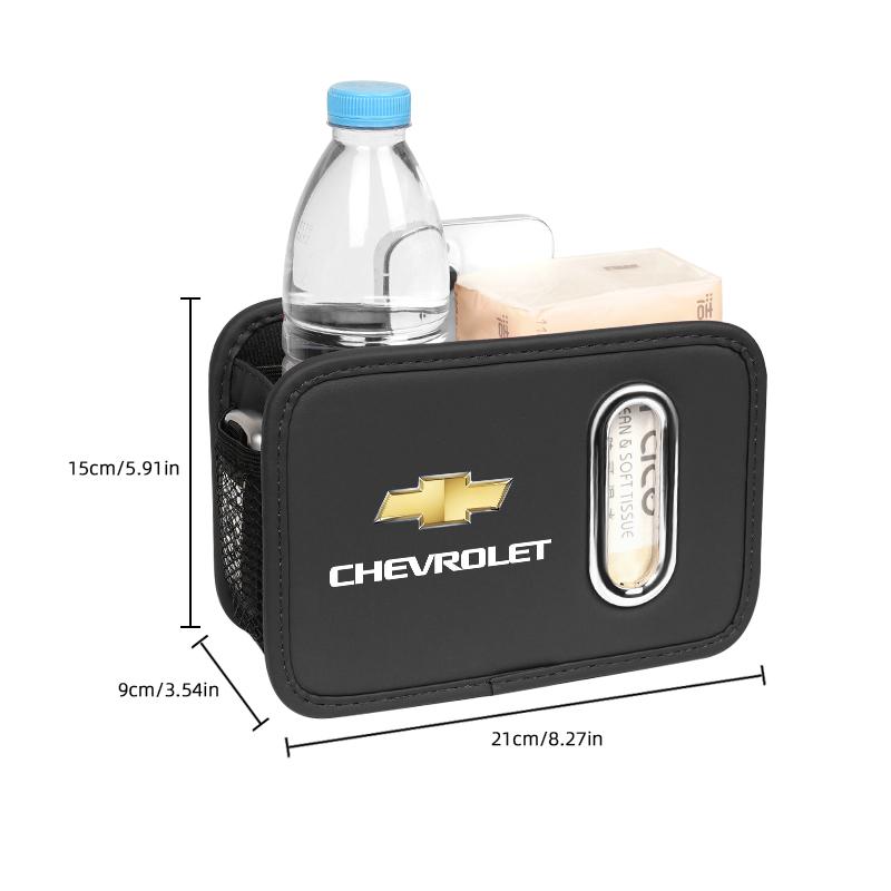 Auto-Taschentücherbox-Halter Leder Auto-Türseite Armlehne Serviettenbox Rücksitz-Tasche Für Chevrolet Spark Captiva Cruze Tracker Epica Z71