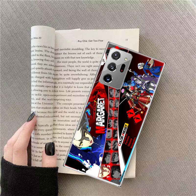 Persona 4 Anime Phone Case For Samsung S24 S23 FE S22 S25 Ultra S21 Plus Galaxy S20 FE S25 Edge Cover Capa Soft TPU Fundas Coque