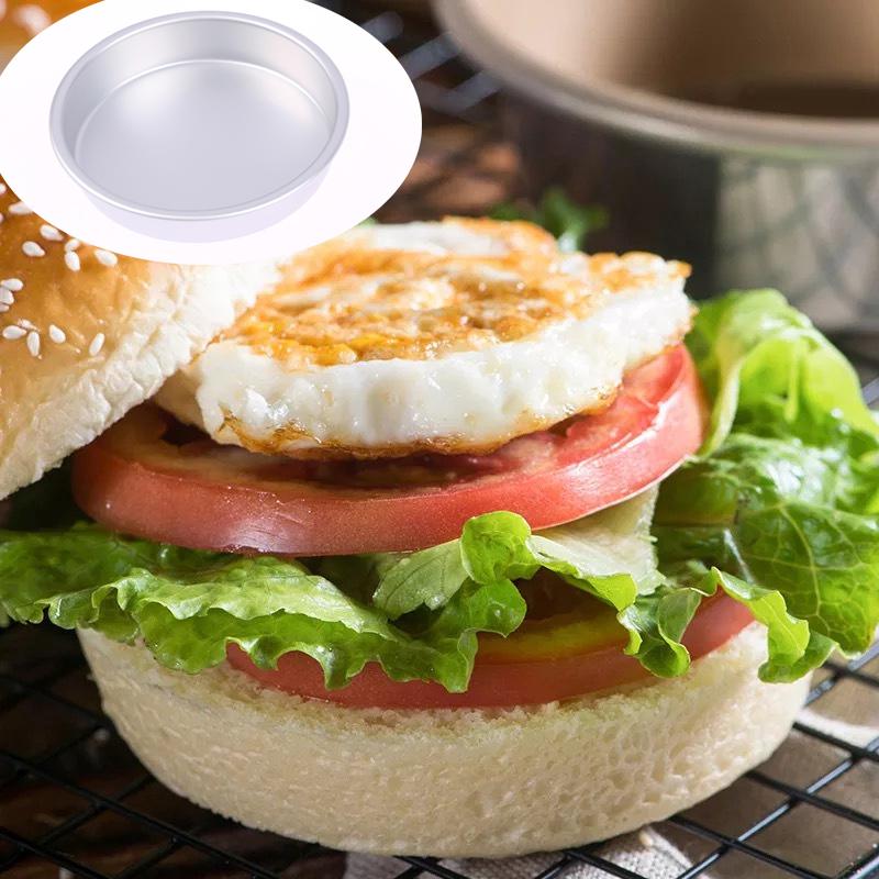 1Pc 4 Inch Aluminum Alloy Round Cake Plate Diy Food Oven Big Cake Bread Mold