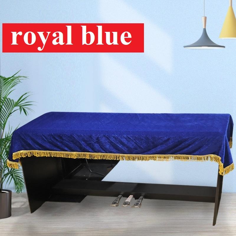 Piano Keyboard Dust Cover Dustproof Stretchable Decorated Keyboard Cover for 61/88 Key Electronic Piano Soft Digital Accessories 61 Key ( 140x40 cm ) королевский синий