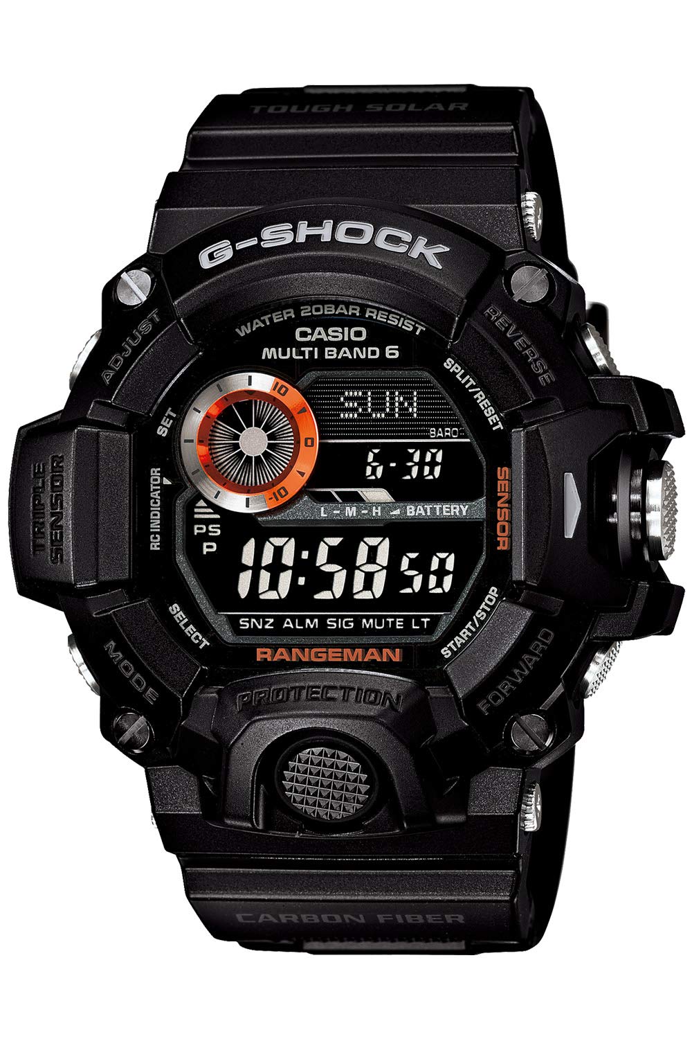 

Casio G-Shock RANGEMAN Radio-Controlled Solar Watch GW-9400BJ-1JF Men s Black [Official Japanese Product]