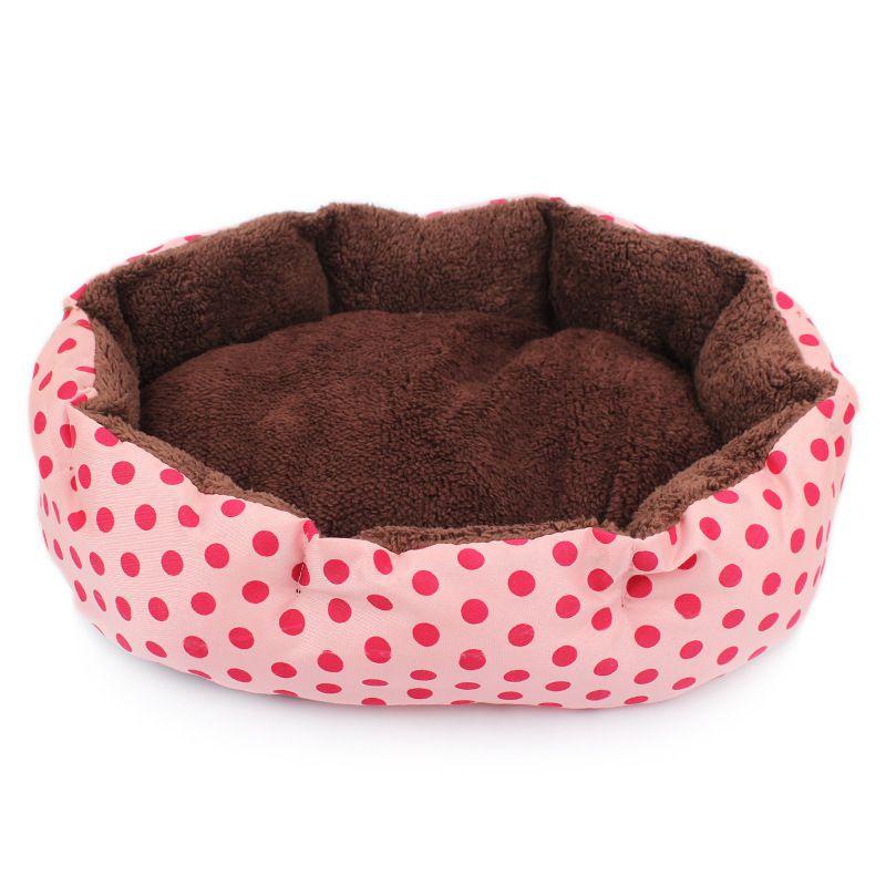 Pet Bed Smalllarge Dog Cat Bed House Kennel Doggy Warm Cushion Mat Blue Pink