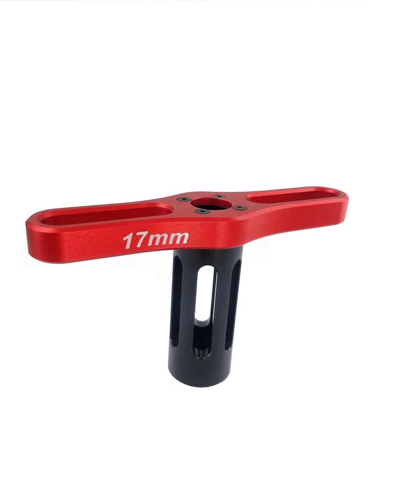 17mm Red Hex Socket Tire Combiner for Model Cars