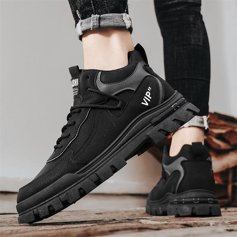 Męskie Szare Buty Sportowe Codzienne Buty Turystyczne Buty do Biegania Buty Skateboardowe dla Studentów Duży Rozmiar Wysokie