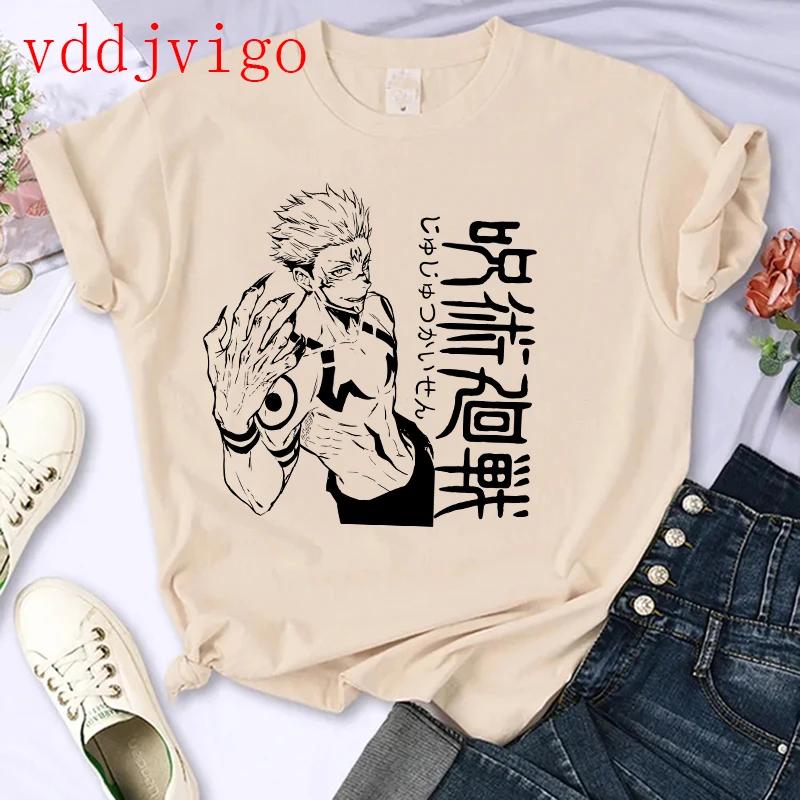Streetwear Tshirt Japanese Anime Tshirt Jujutsu Kaisen Gojo Satoru Yuji Itadori Unisexga T Shirt Top Tees Clothes Y2k 90s