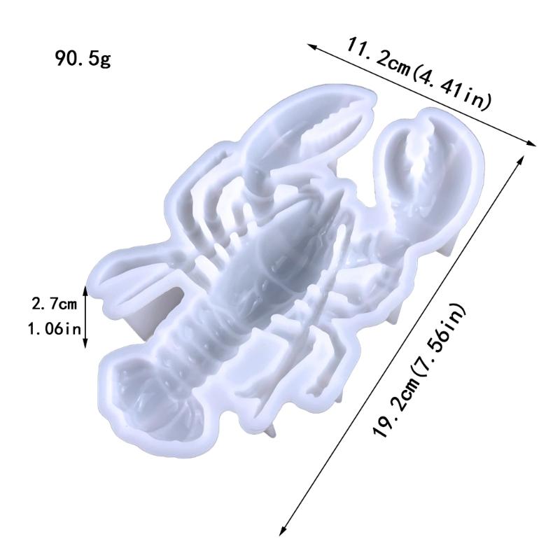 Lobster Resin Molds Silicone,Animal Epoxy Resin Mold Lobster Silicone Mold for Epoxy Resin,Wall Desktop,Cabinets Decor