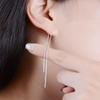 1 pezzo alla moda da donna lunga catena lineare ciondola la linea dell'orecchio infila orecchino gioielli regalo