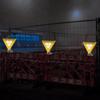 Solar-Powered Red and Blue Traffic Strobe Light for Road Construction and Nighttime Safety