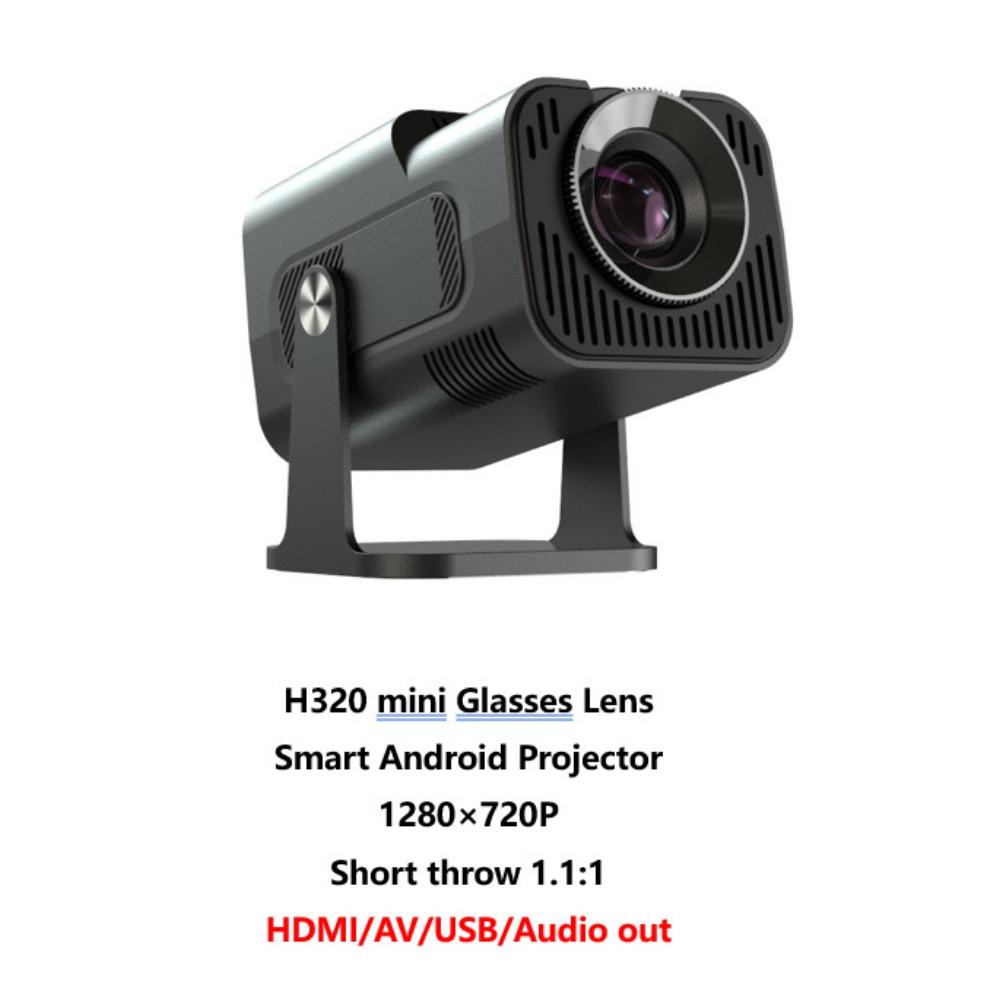 Mini Android High-Brightness Smart Portable Projector with Gimbal Home/Bedroom Use