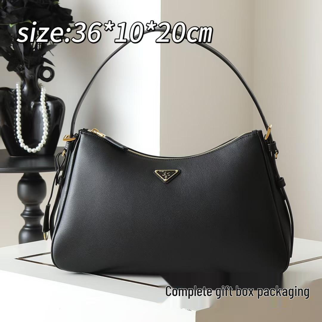 2025 European-American Vintage Leather Hobo Shoulder