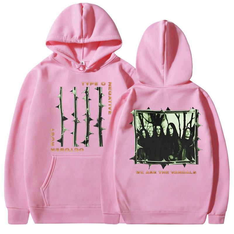 Type O Negative October Rust Hoodie Gothic Metal Rock Band Sweatshirt Men's Vintage Hip Hop Oversized Long Sleeve Hoodies Unisex