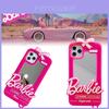 Changsheng Barbie Spiegel iPhone Hülle Stoßfeste Silikonhülle für iPhone 14 Pro Max Xr/8p 11/12 Pro Max Trendig und Stilvoll