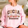 Kakaozeit Sweatshirt, Gemütliche Winterkleidung, Geschenk für Heiße Schokolade Liebhaber, Feiertagsbekleidung, Unisex Rundhals Weihnachten Winter Hoodie