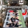 Customize Photos Personalized Picture Area Rug Suitable for Outdoor Game Room Playrooms Foyer Antislip Carpet Office Home Decor Best for Christmas