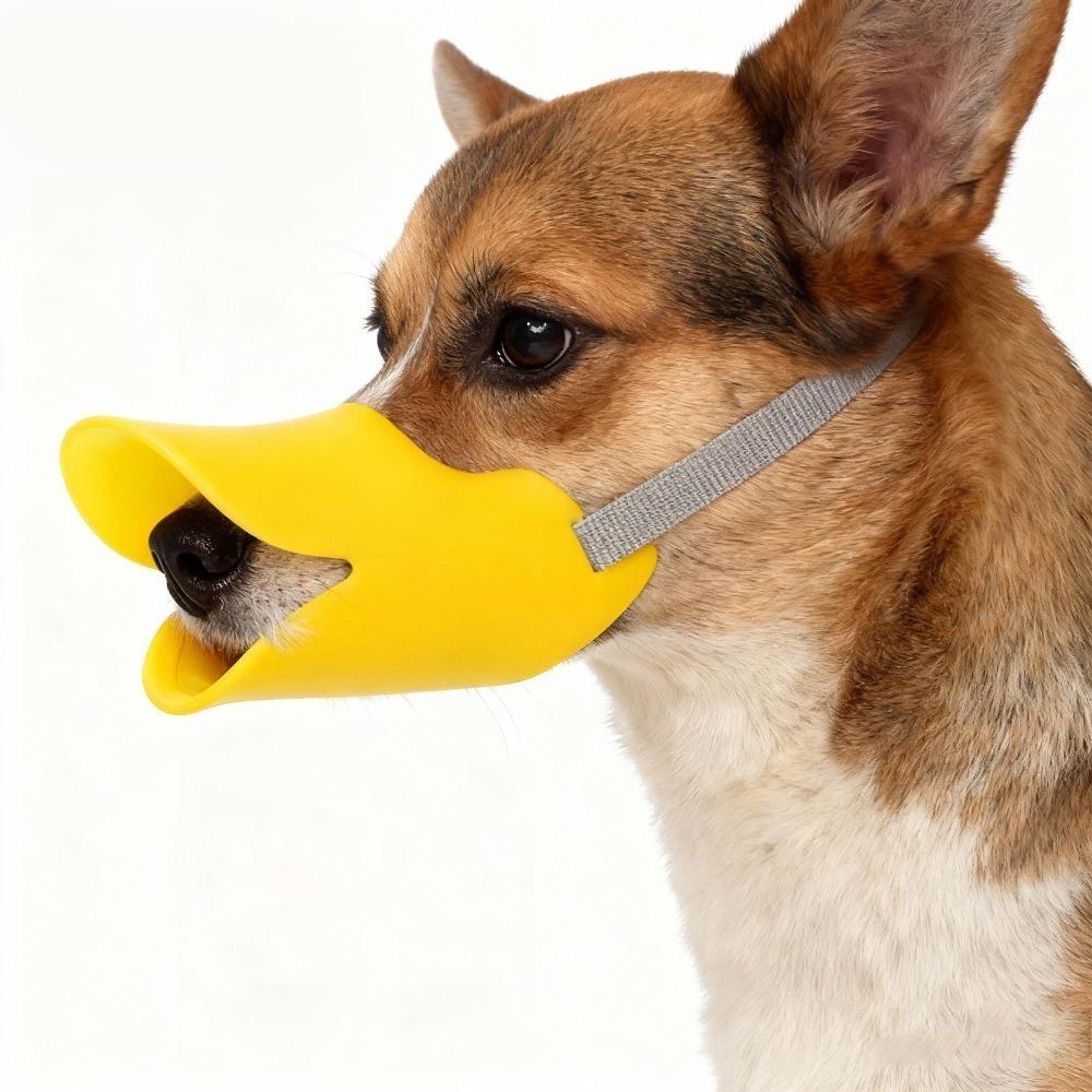 Soft Silicone Dog Muzzle Rubber Smooth Small Dog Muzzle Bark Stop Muzzle Outdoor Walking S