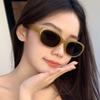 Retro Small Frame Polygon Cat Eyes Women Sunglasses Brand Designer Fashion Cheetah Decoration Ladies Sun Glasses UV400