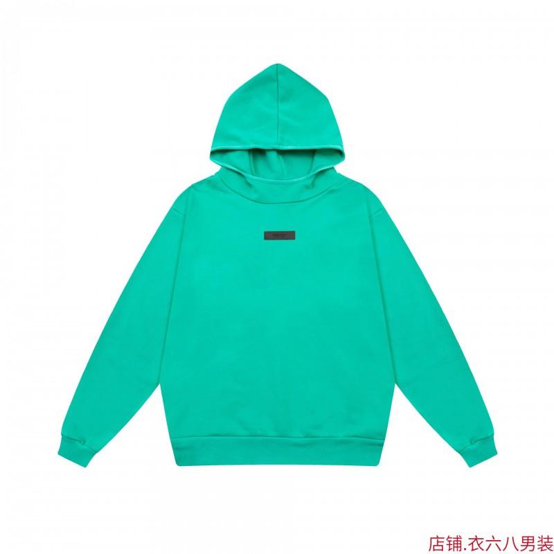 Unisex FOG Icon Double-Line Hoodie Cotton Warm Fleece Lined Crewneck Sweatshirt Winter Streetwear