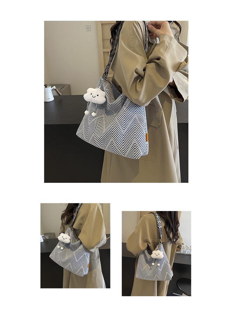 Women's Large Capacity Canvas Tote - 2025 New Summer Crossbody, Casual & Versatile for Students