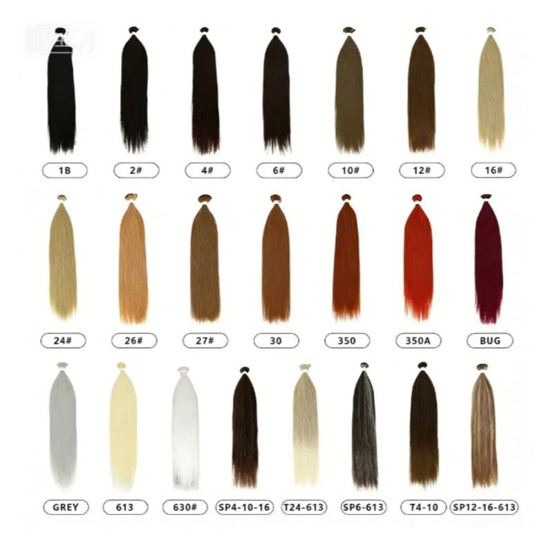 Bone Straight Hair Bundles Salon Natural Hair Extensions Fake Fibers Super Long Synthetic Yaki Straight Hair Weaving Full to End