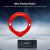 AMNVOLT V4 ATS MINI Radio with Headphone Amplifier Portable AM FM Radio Receiver 1.9inch IPS Screen for Indoor Outdoor