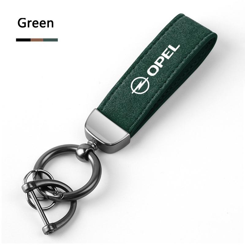 Wildleder Leder Auto Schlüsselanhänger Schlüsselanhänger Ring Anhänger Schlüsselanhänger Für Opel Astra GTC Insignia Antara J Meriva Zafira Vectra Mokka Corsa