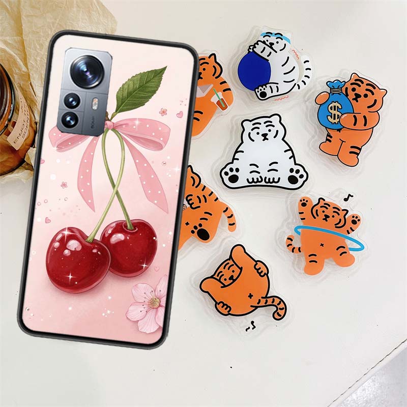 Cherry Bow Phone Case For Xiaomi Poco X7 X6 M8 M7 M6 M4 M3 X4 Pro F7 Ultra M5S Mi 14 14T 15 15T 12T 10T Pro 12S 12 11 Lite Cover