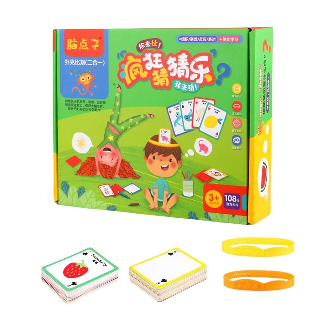 Headbands GameGuess Who Game for Kids108 Picture Cards & 2 Headbands