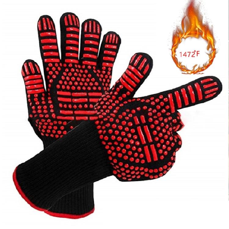 Grilling Gloves Non-Slip Baking Gloves for Barbecue Cooking 2 Colors To Choose