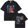 Rapper Steve Lacy Gemini Rights Album Cover Doppelseitiger Druck T-Shirt Männlich Hip Hop Übergroßes T-Shirt Herrenmode Vintage T-Shirts