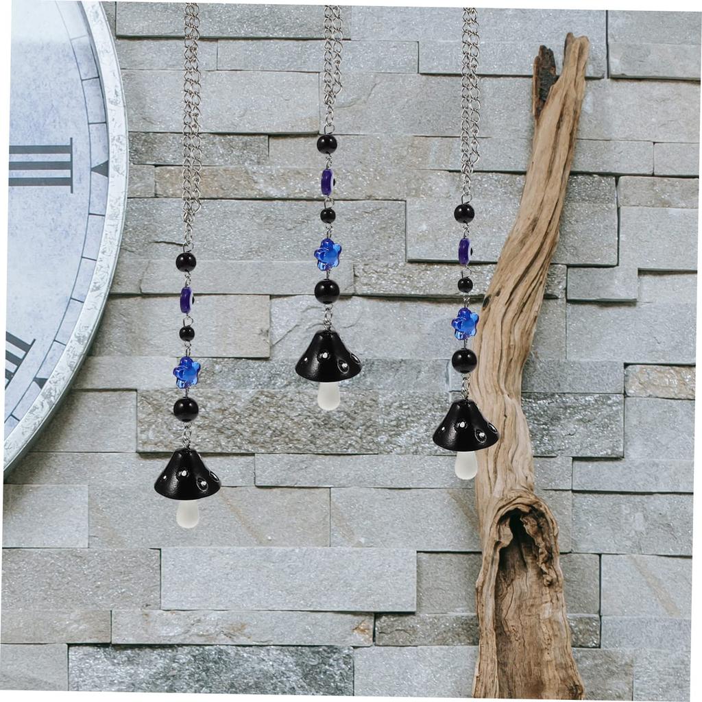 VICASKY 2pcs Mushroom Ornaments Natation Accelios Mushroom Pendant Home Accessories Fan Parts and Accessories