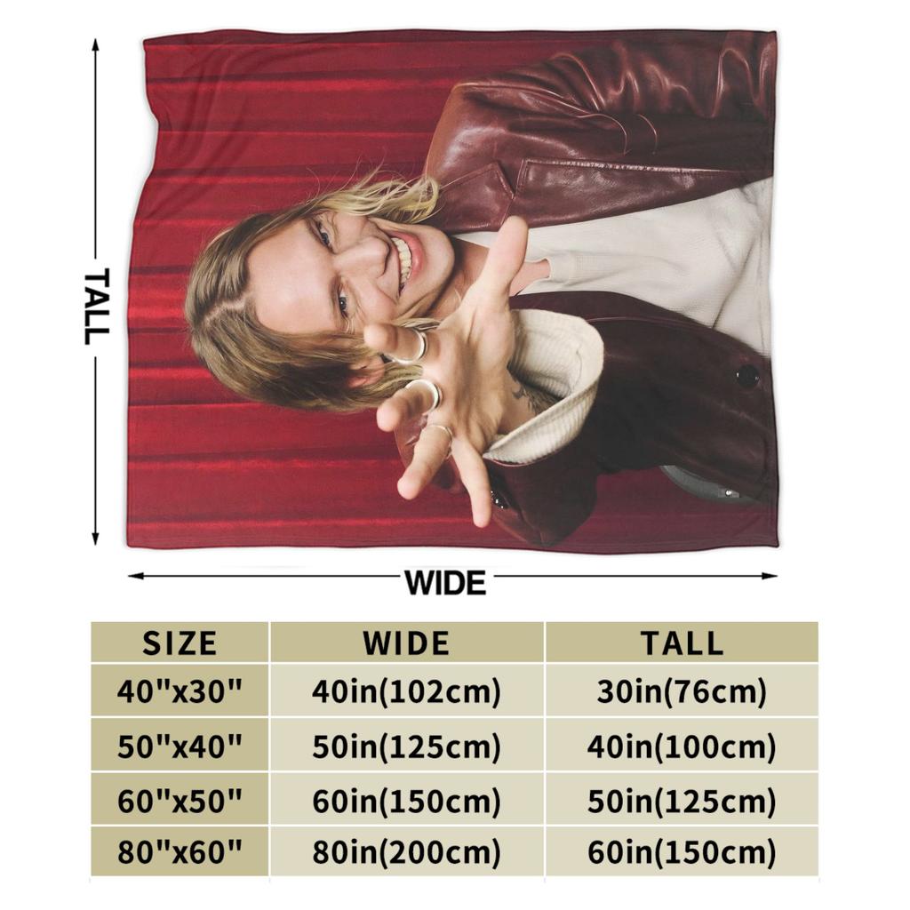 Jamie Campbell Bower Blanket Cozy Soft Throw Blankets for Sofa 50x60 Inch Multi-size Bedspread