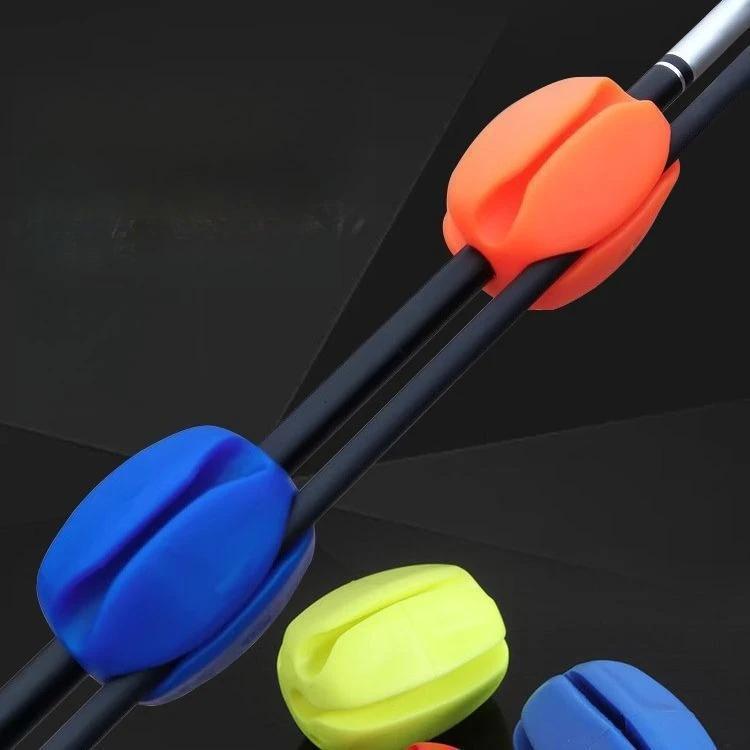 Reusable Fishing Rod Ball Retaining Clip Holder Pole Protector Elastic Flexible Gear Storage Device Fishing Equipment Tackle