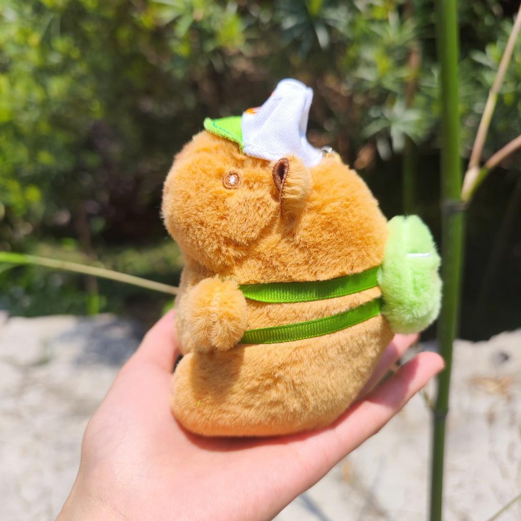 Baseball Jersey, Kapibala Sport, Capybara, Small Rabbit Fur, Plush Toy, Accessory, Pendant, Couple Keychain Gift