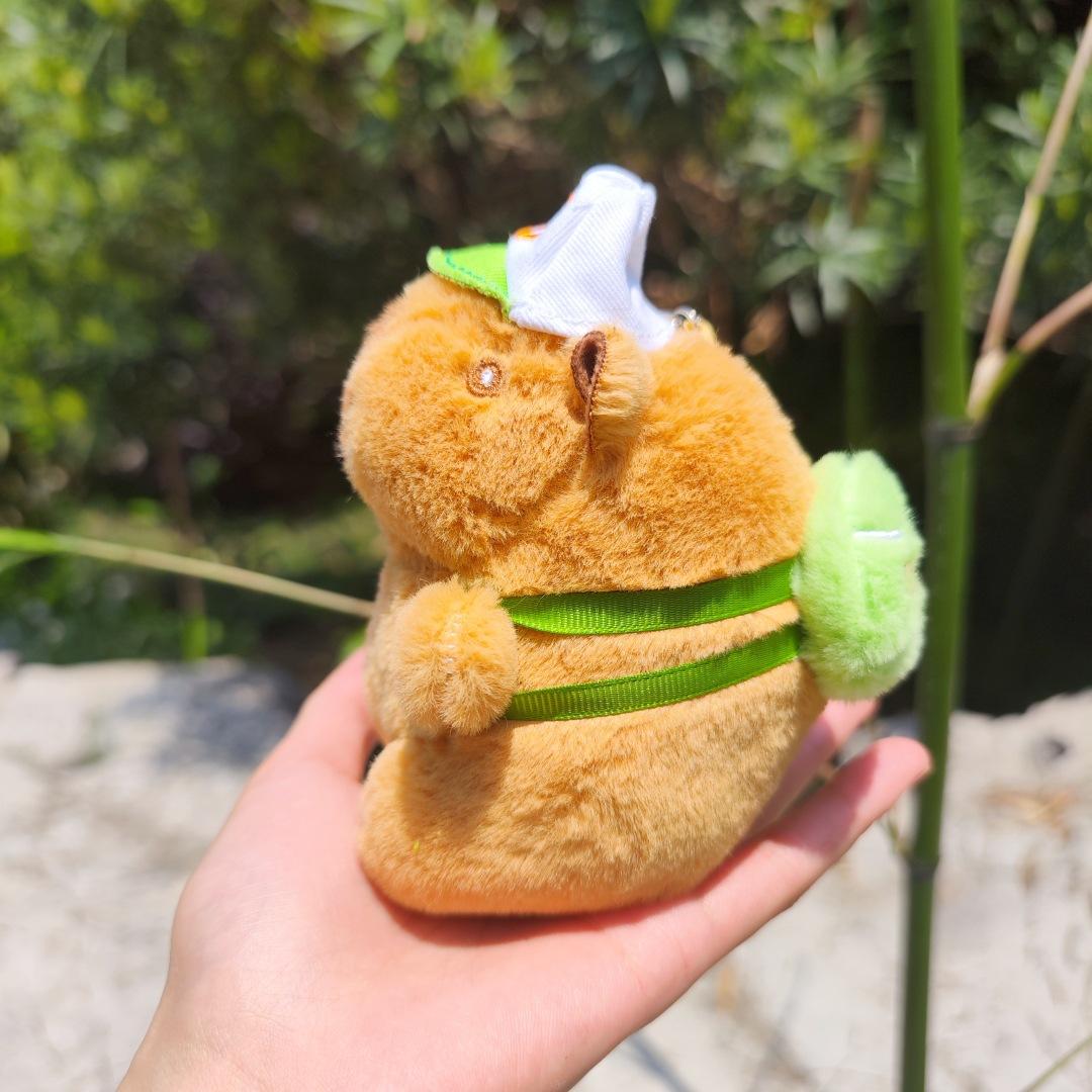 

Бейсбольная майка, Капибара Спорт, Капибара, Маленький кроличий мех, Плюшевая игрушка, Аксессуар, Подвеска, Подарок парный брелок as the picture 4