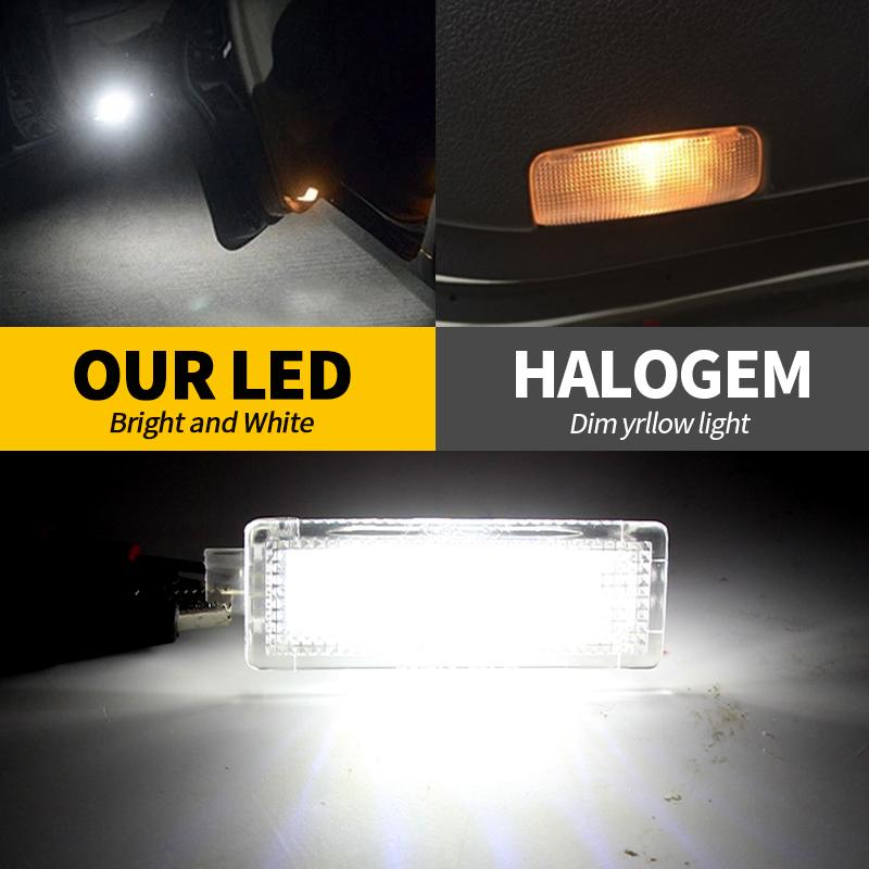 1/2PC LED Courtesy Footwell Under Door Light For BMW 1-series E82 / E88 2008-2012 E81 2007-2012 E87 2004-2011 Door Welcome Light