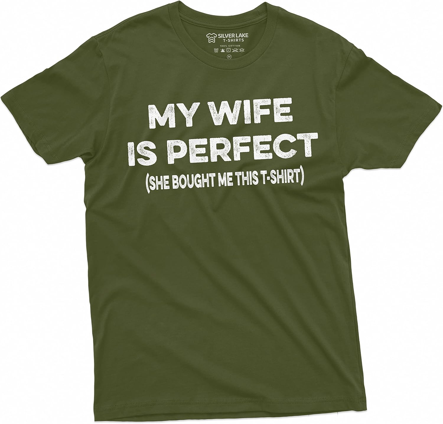

Men s Funny Tee Shirt My Wife is Perfect Teeshirt Husband Anniversary Shirt Humor T-Shirt 5XL різнокольоровий