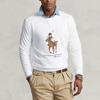 Polo Ralph Lauren Polo Bear And Big Pony Crewneck Long Sleeve Sweatshirt Men Sweatshirt White MNPOKNI16821483
