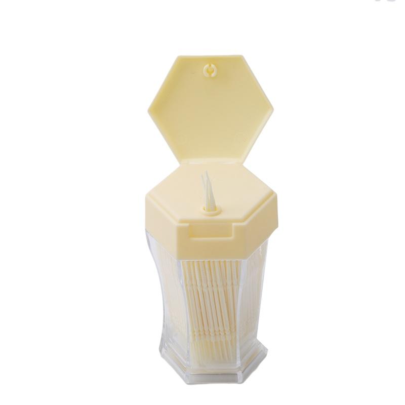 200pcs/set 6.2cm Soft Plastic Double Head Brush Toothpick Oral Care Interdental Brush Toothbrush