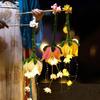 Handmade Twisted Stick Lotus Flower Lantern Glowing DIY Material Package Chinese Traditional Lantern with LED Light