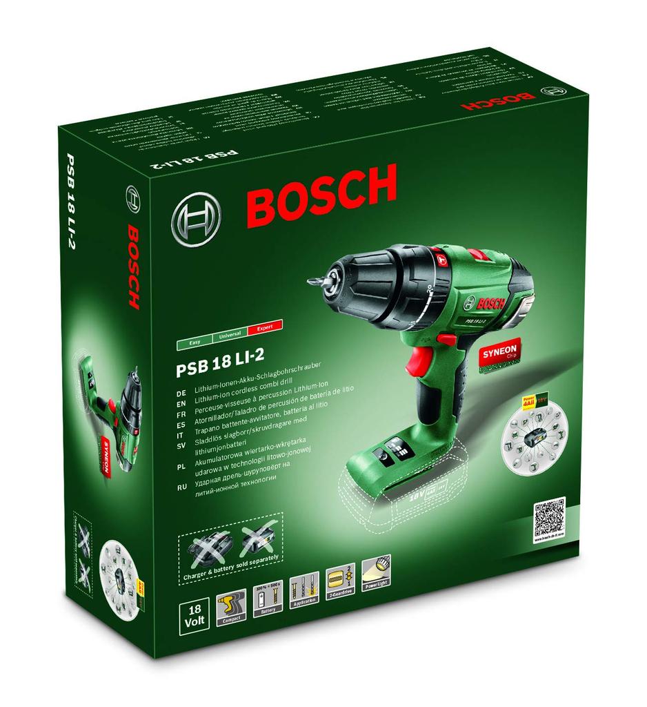 Bosch 18V Cordless Impact Drill Charger Sold (Body Only, Separately) PSB18LI-2HN