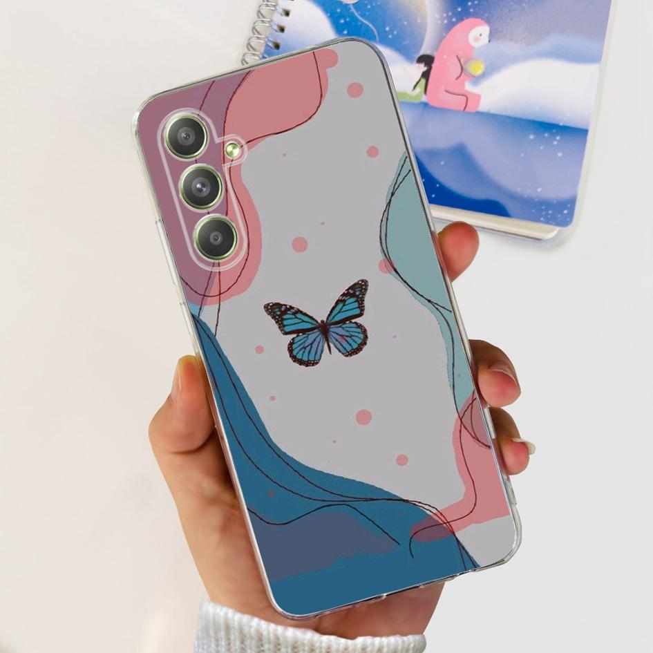For Samsung Galaxy A54 Case A546B SM-A546B Cute Astronaut Clear Silicone Soft Phone Cover For Samsung A54 5G A 54 GalaxyA54 Capa