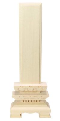 Βουδιστικό σετ βωμού, απλό ξύλο, τριώροφο, 7,5 sun, πλάτος 11,0 x πάχος 3,9 x μήκος 31,3 εκ., τμήμα φυλαχτού: πλάτος 6.0 x μήκος 22.6 εκ., για