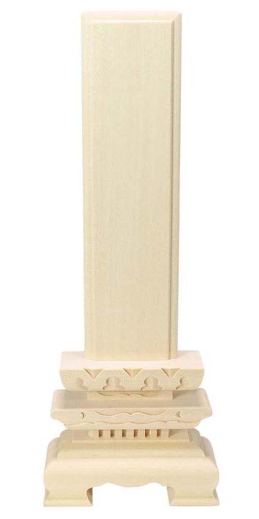 Buddhist Altar Set, Plain Wood, Three-tiered, 7.5 Sun, Width 11.0 X Thickness 3.9 X Length 31.3 Cm, Talisman Section: Width 6.0 X Length 22.6 Cm, for