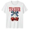 Teacher Patriotic Cherries Professions Unisex Unisex Graphic Tee