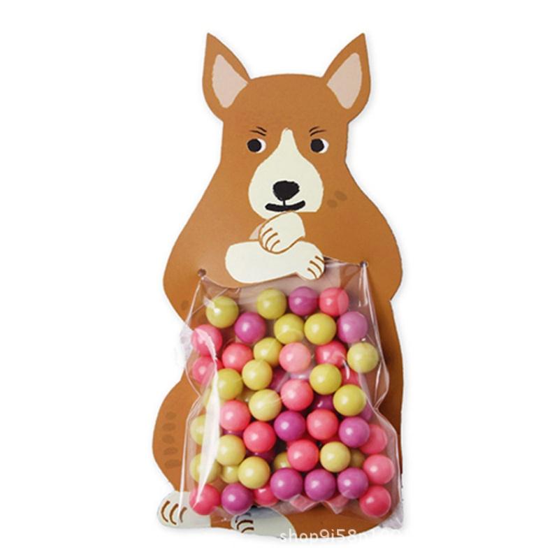 

30pcs Cartoon Kangaroo Candy Packaging Cards with OPP Bags and Stickers Cute Animal Candy Wrapping Gift Candy Bags for Kids 30pcs