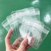 100pcs Antioxidant Transparent OPP Self Sealing Bag Repeatable Sealing Chain Clip Collarbone Bags Bracelet Pendant Necklace Jewelry Packaging Pouch