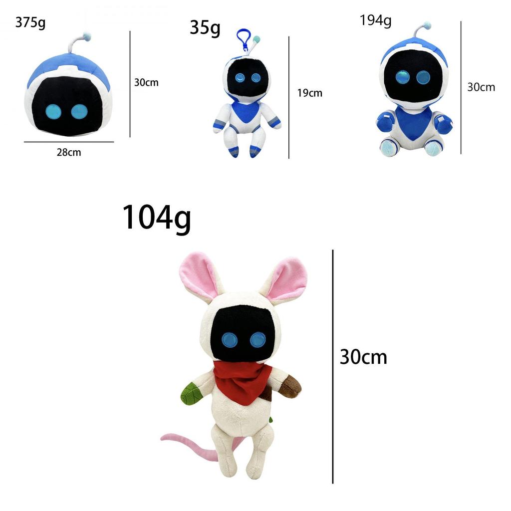 בובת קטיפה Astro Bot עם מילוי כותנה PP למעריצי גיימינג ואספנים