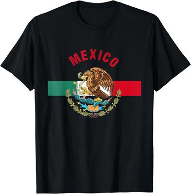 Mexican Flag Mexico Gift TShirt 100 Cotton ONeck Summer Short Sleeve Casual Unisexs Tshirt Size S3XL